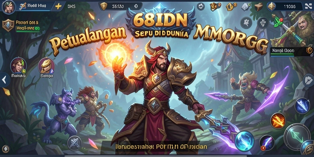 Tangkapan layar dari gameplay utama 68IDN yang memukau.