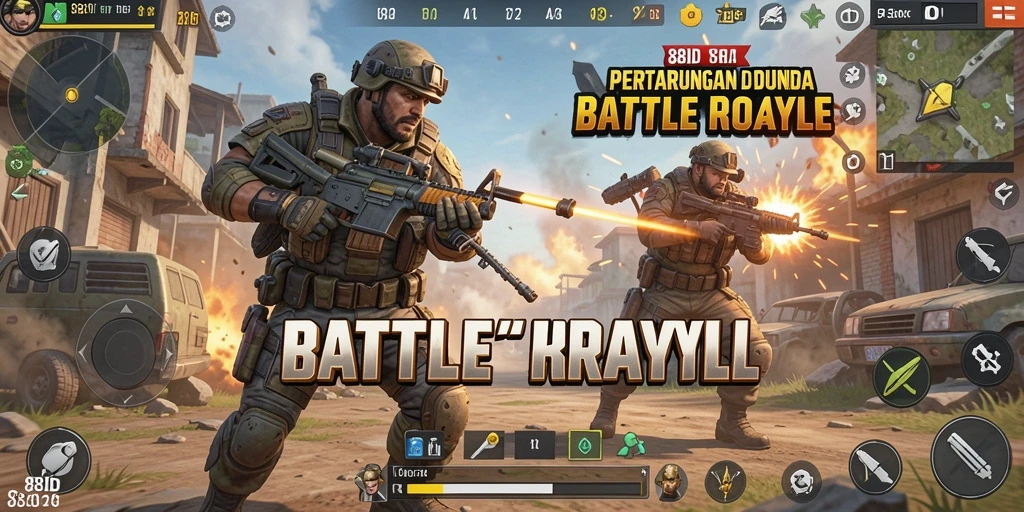 Gameplay intens di 88ID dengan aksi Battle Royale yang menegangkan.