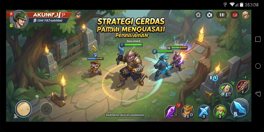 Tampilan gameplay AKUNJP yang mendebarkan dan strategis.