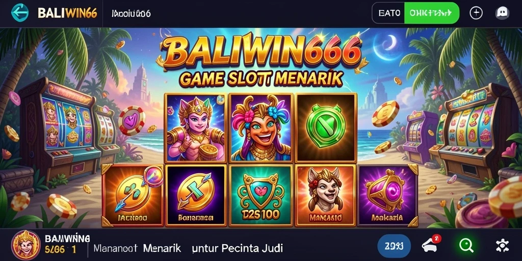 Tampilan menarik dari gameplay Slot BALIWIN66 yang menampilkan berbagai fitur.