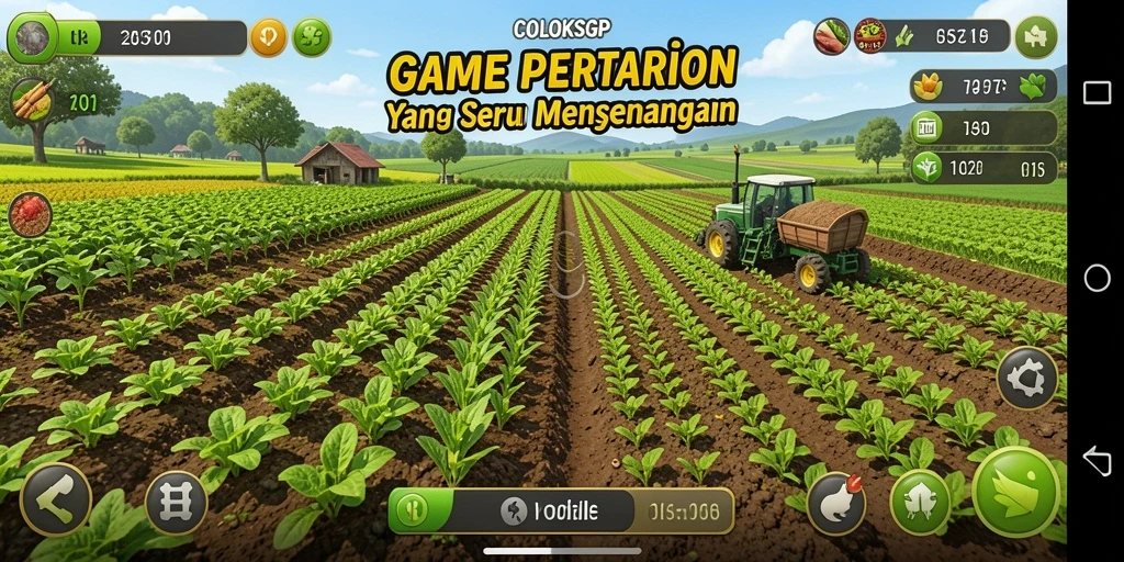 Tampilan gameplay pertanian yang menarik dan interaktif dalam COLOKSGP.