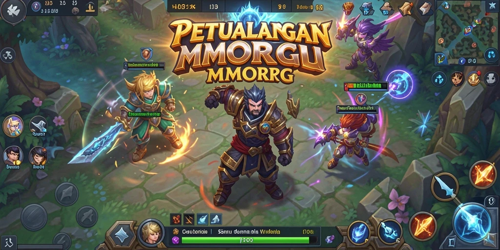 Tampilan gameplay H03 yang menakjubkan dan penuh aksi dalam dunia MMORPG.