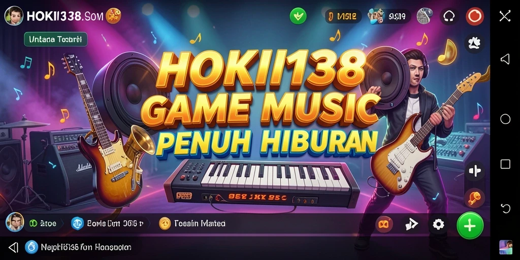 Gambaran gameplay HOKI138 dengan berbagai pilihan musik.