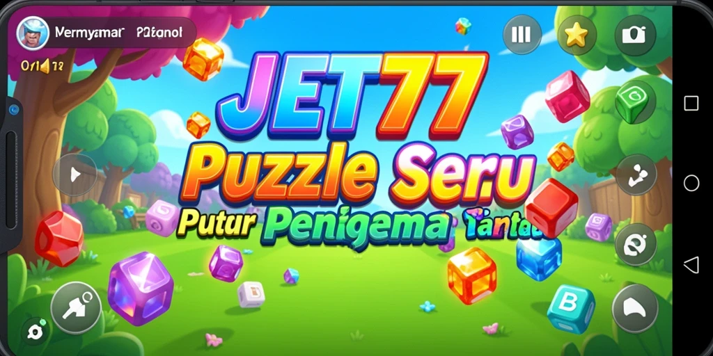 Gameplay menantang JET77 yang penuh warna dan seru.