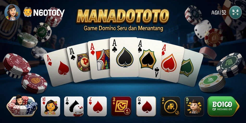 Tampilan gameplay MANADOTOTO yang mendebarkan dan penuh strategi.