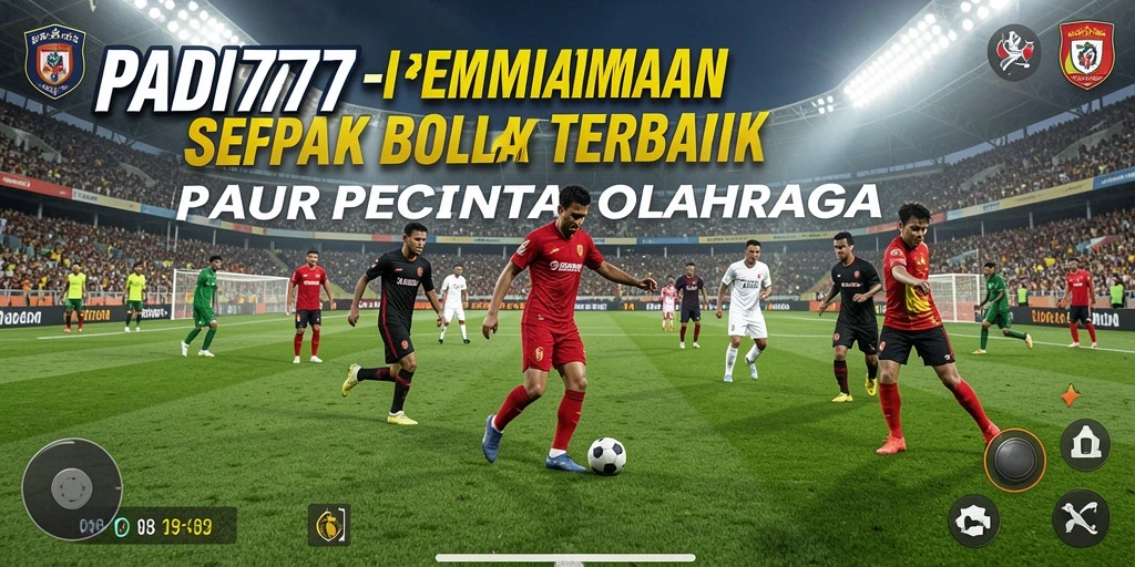 Tangkapan layar PADI777 menampilkan gameplay pertandingan sepak bola yang seru dan dinamis.
