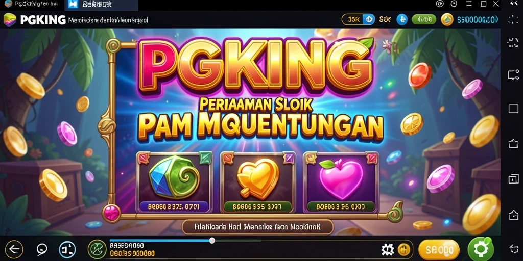 Screenshot PGKING menampilkan gameplay slot yang menarik.