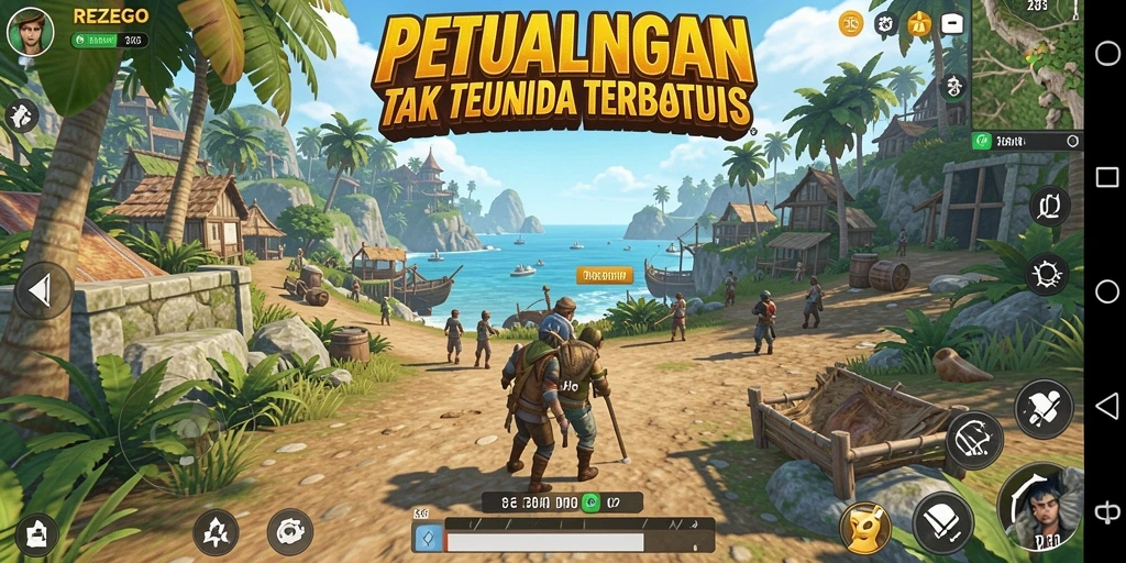 Tampilan epic gameplay Open World REZEGO yang menawan.