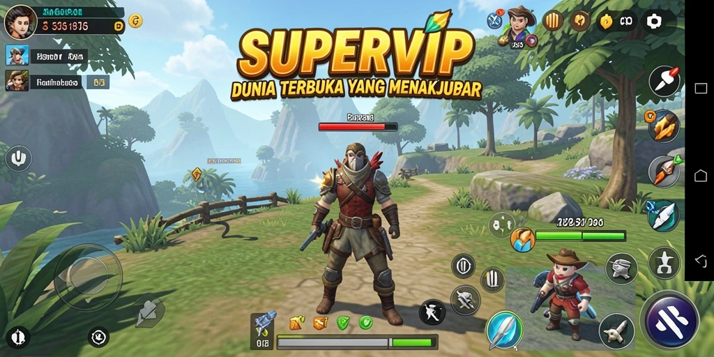 Gameplay seru di dunia terbuka SUPERVIP yang menakjubkan