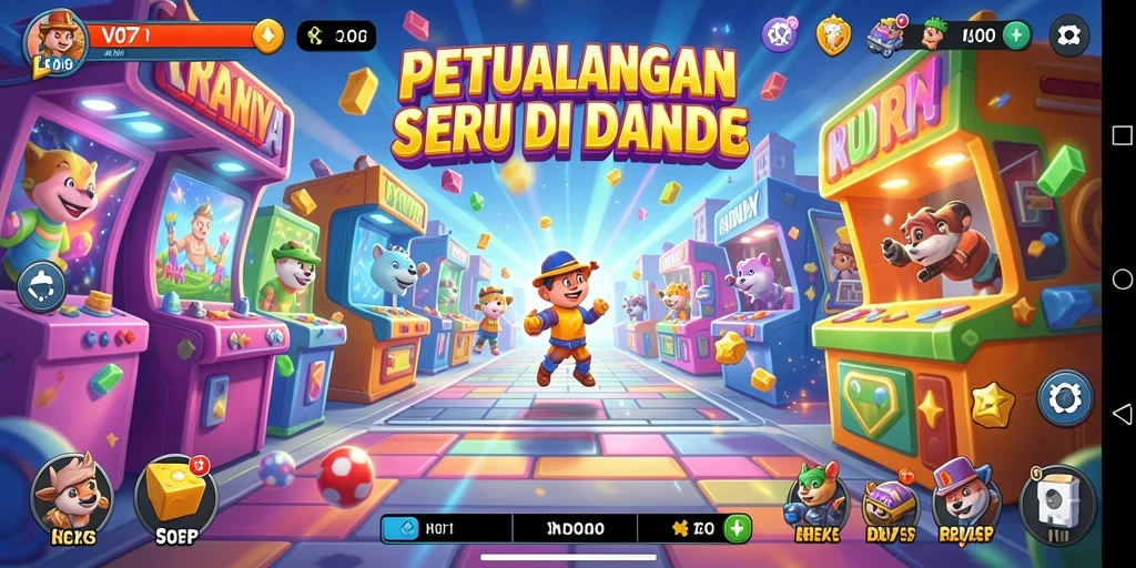 Gameplay seru V07 dengan tantangan menarik dan grafis cerah.