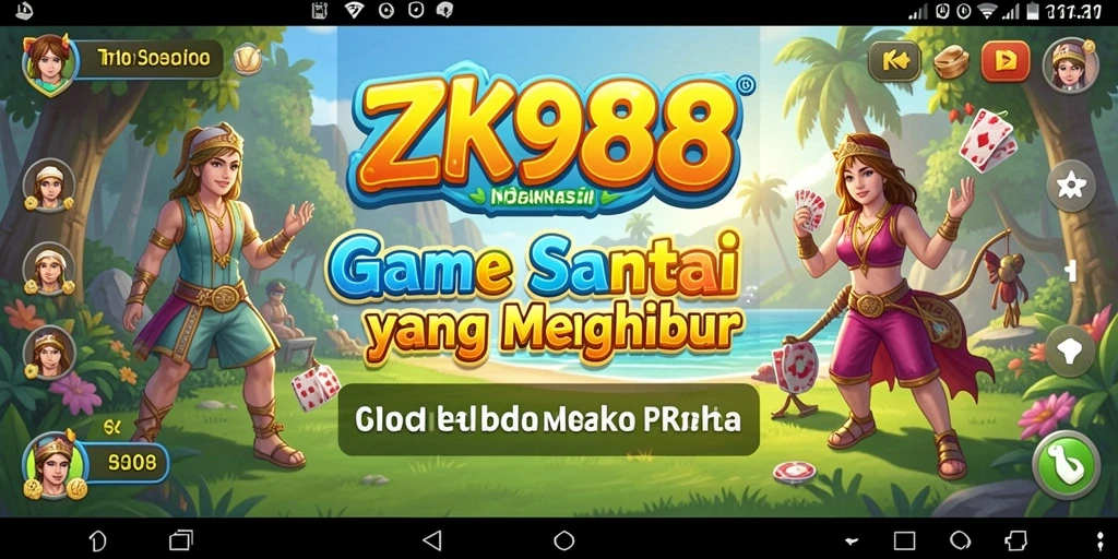 Tampilan menarik dari gameplay ZK988 yang seru dan santai.